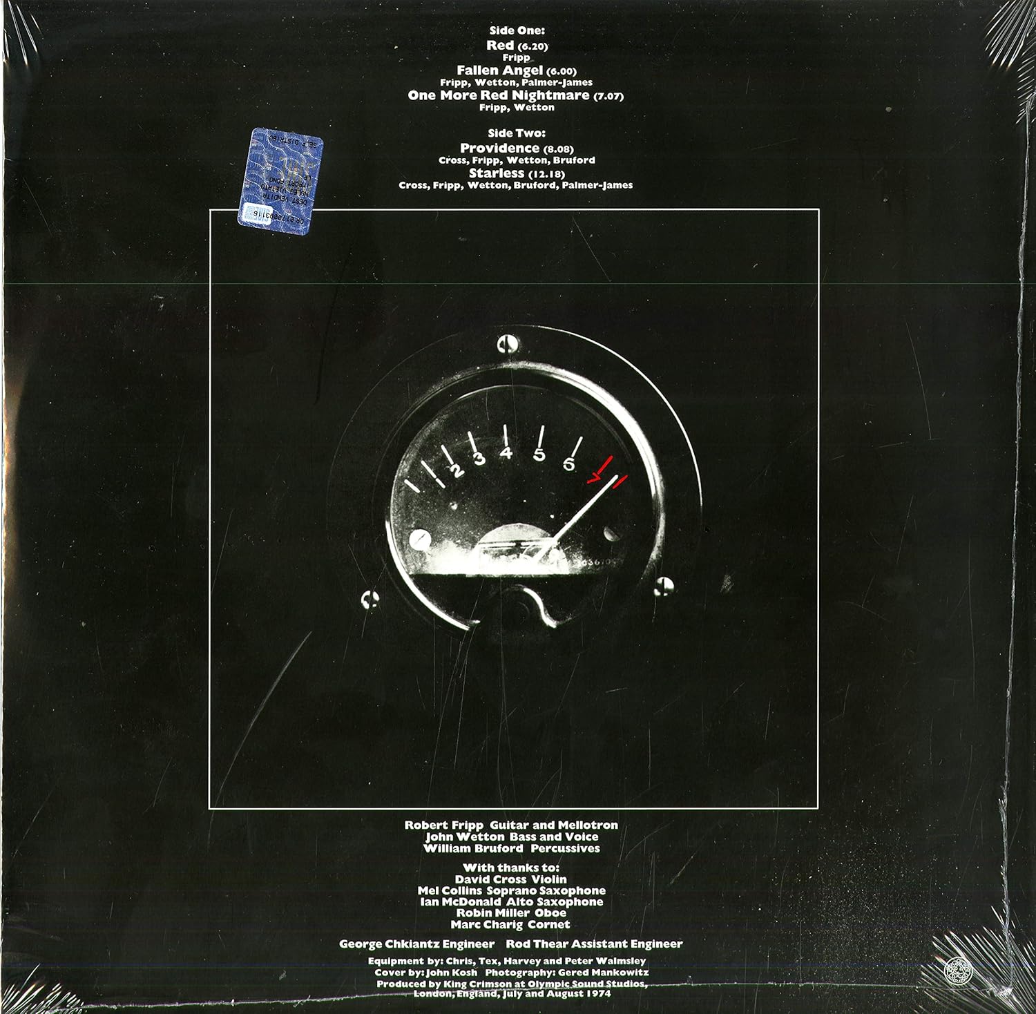 King Crimson - Red (Remixed by Wilson & Fripp) (Limited Edition, 200 Gram) (LP) - Joco Records