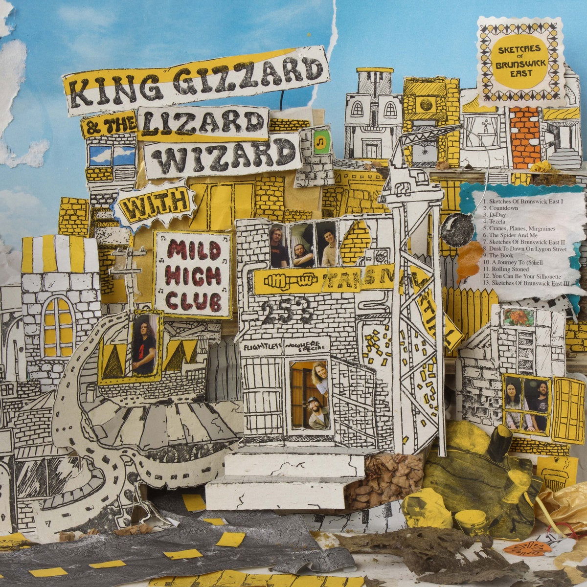 King Gizzard & The Lizard Wizard - Sketches Of Brunswick East (Limited Edition, Yellow & Black Vinyl) (LP) - Joco Records