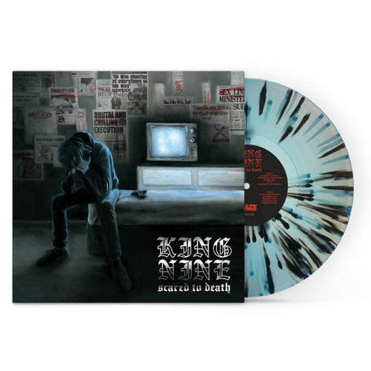 King Nine - Scared to Death (Limited Edition, Baby Blue & Black Splatter Vinyl) (LP) - Joco Records