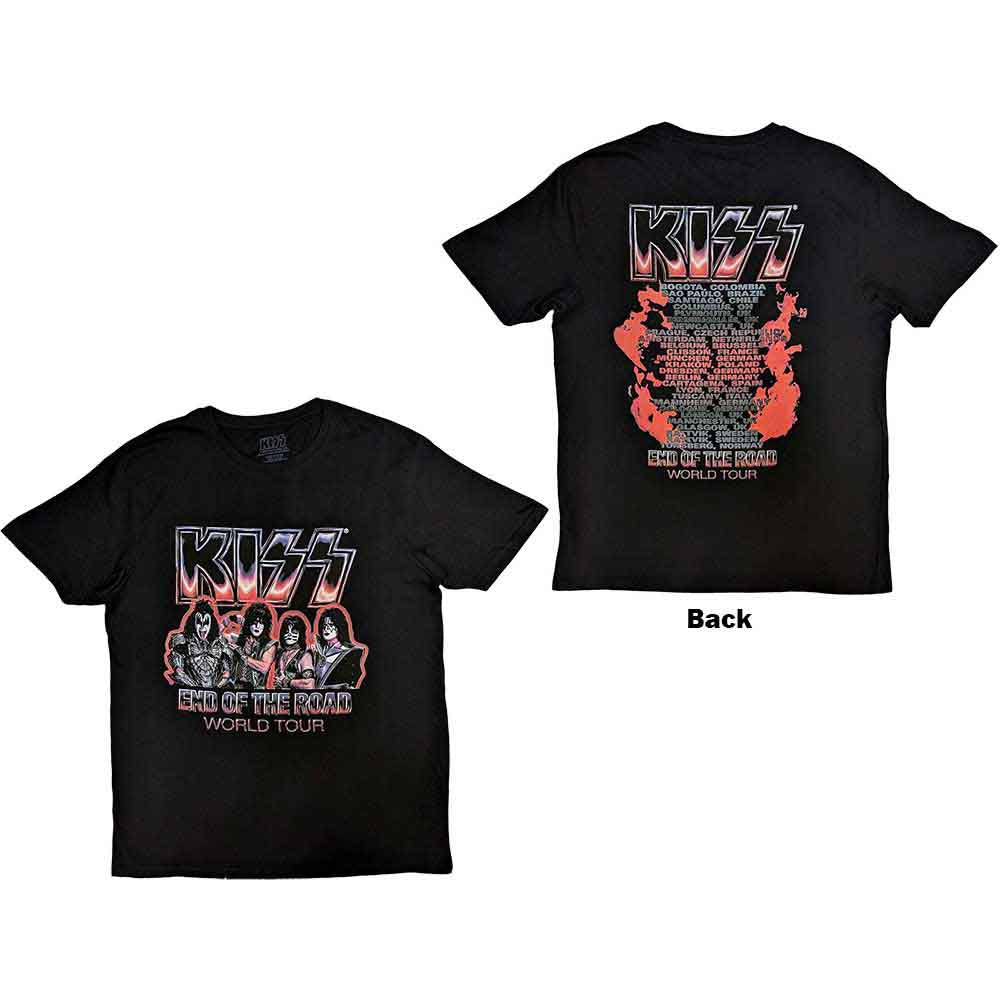 Kiss - End Of The Road Tour Red (T-Shirt) - Joco Records
