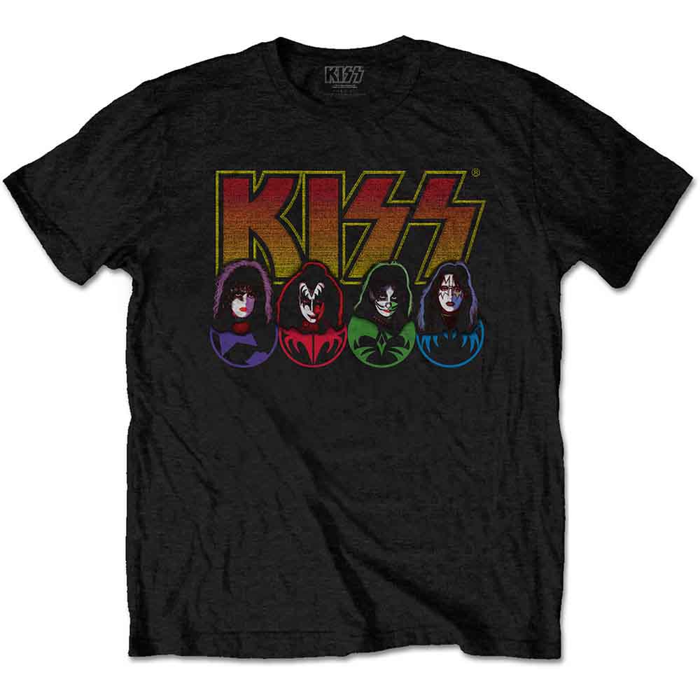 Kiss - Logo, Faces & Icons (T-Shirt) - Joco Records