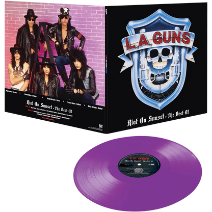L.A. Guns - Riot On Sunset: The Best Of (Limited Edition, Purple Marble Vinyl) (LP) - Joco Records