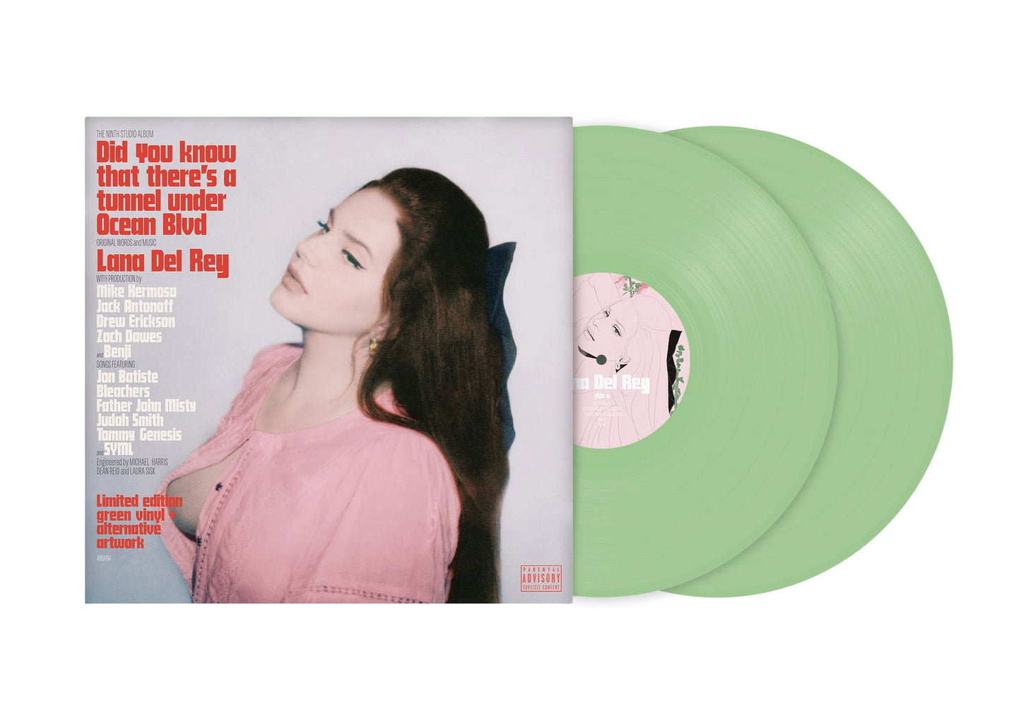 Lana Del Rey - Did You Know That There’s A Tunnel Under Ocean Blvd (Light Green Color Vinyl,  2 LP) (Alt. Cover) - Joco Records