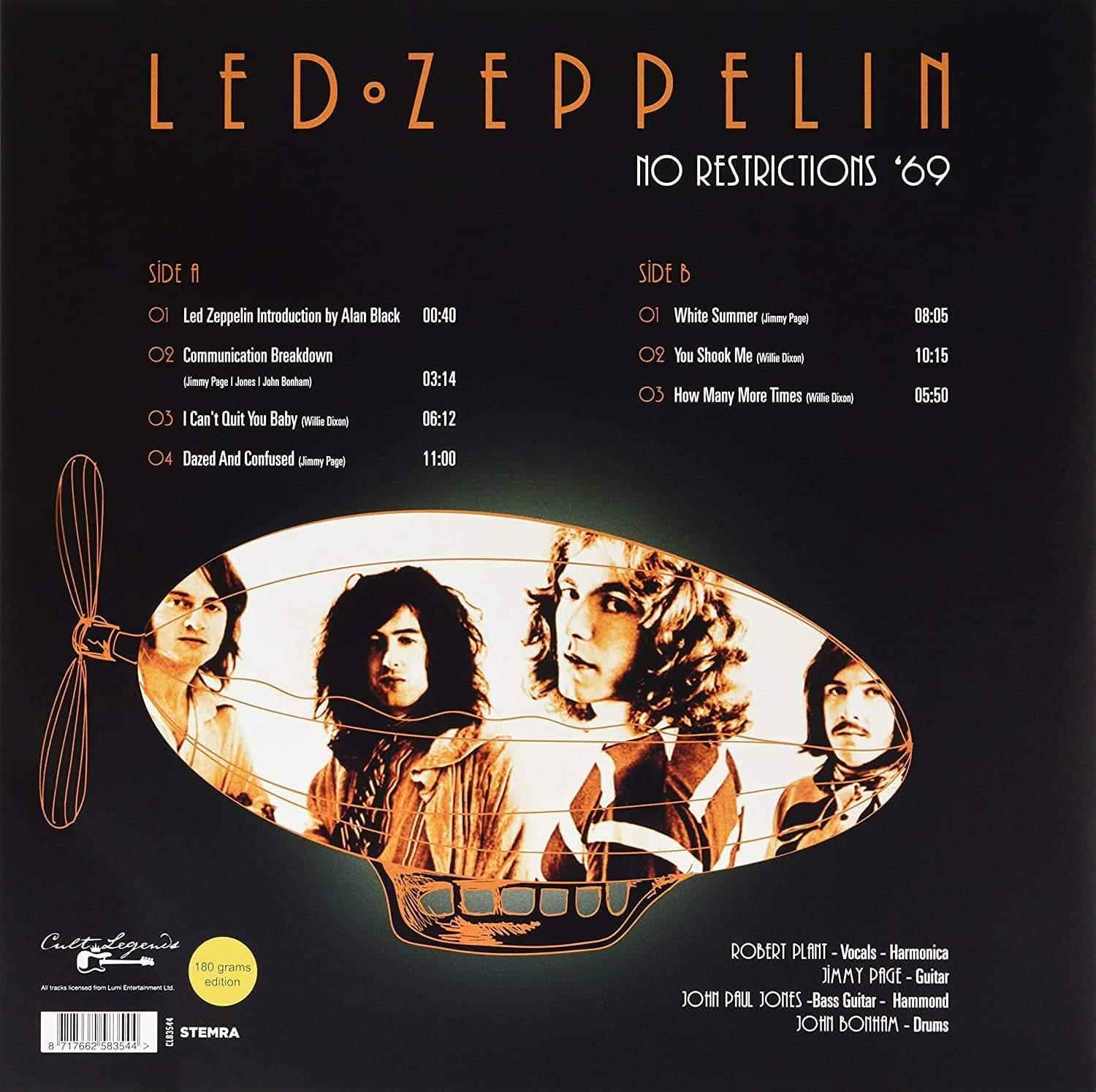 Led Zeppelin - No Restrictions, ‘69 - London (Limited Import) (LP) - Joco Records