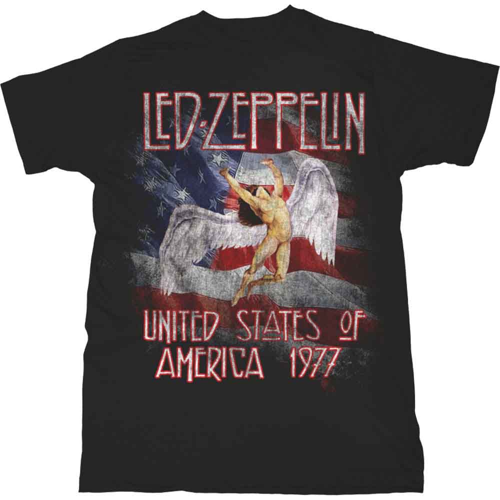 Led Zeppelin - Stars N' Stripes USA '77. (T-Shirt) - Joco Records