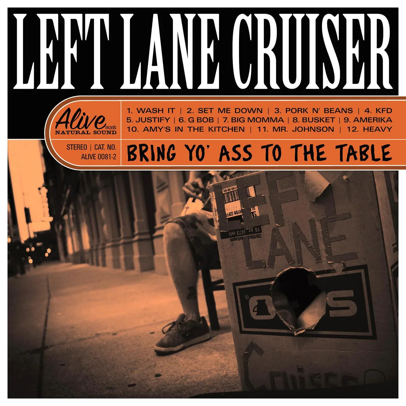 Left Lane Cruiser - Bring Yo' Ass To The Table (CLEAR ORANGE VINYL) - Joco Records