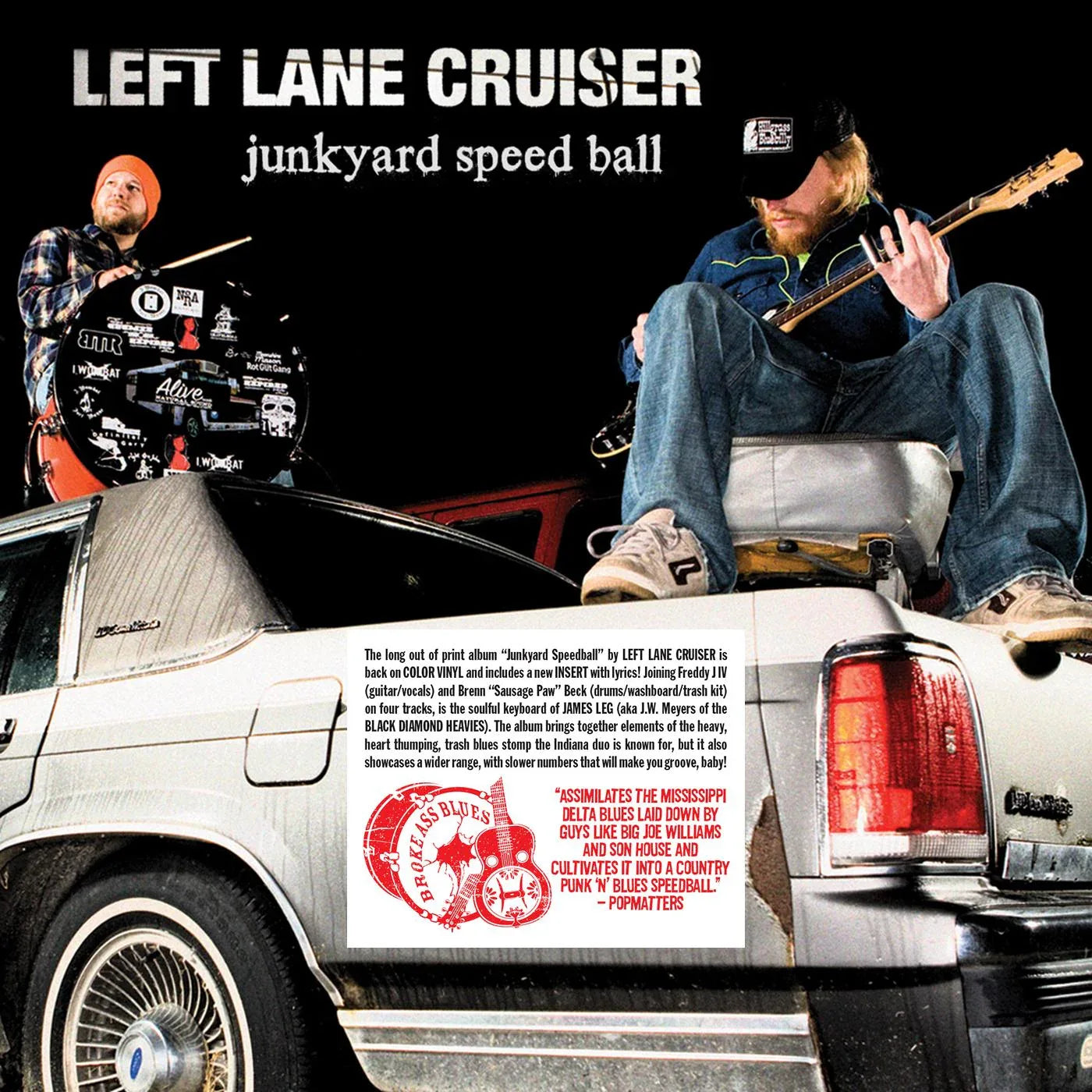 Left Lane Cruiser - Junkyard Speedball (RED & BLACK "SMASH" VINYL) - Joco Records