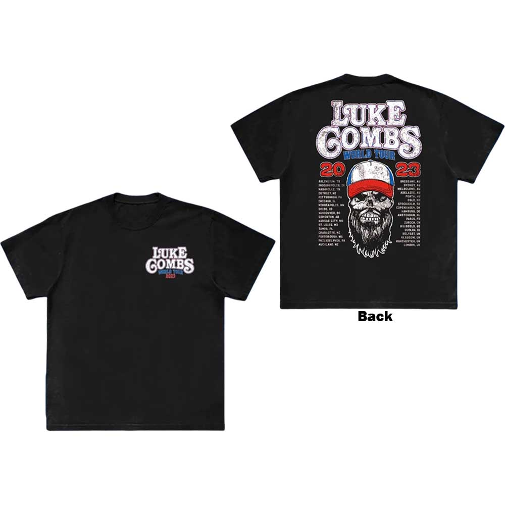 Luke Combs - Tour '23 Skull (T-Shirt) - Joco Records