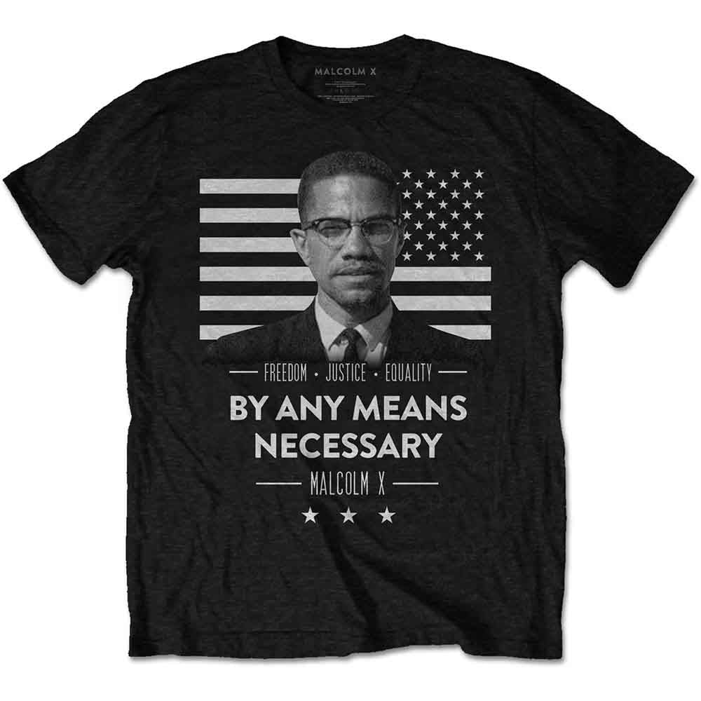 Malcolm X - By Any Means Necessary (T-Shirt) - Joco Records