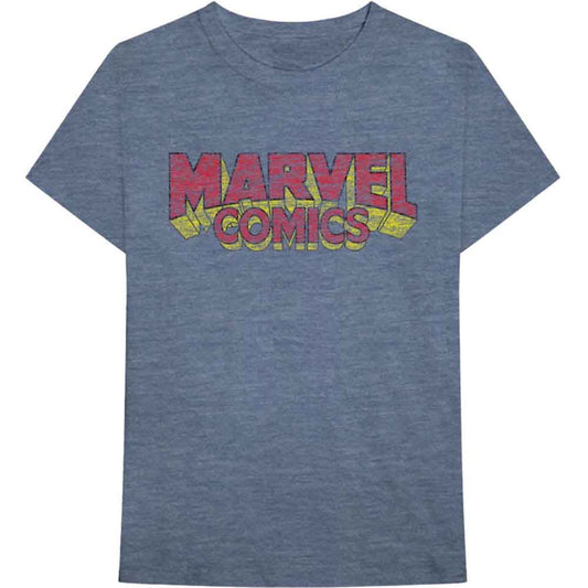 Marvel Comics - Distressed Logo (T-Shirt) - Joco Records