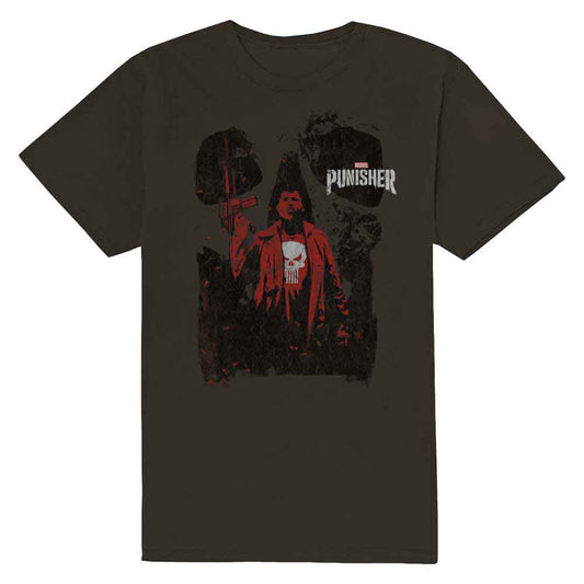 Marvel Comics - Punisher Red Outline (T-Shirt) - Joco Records