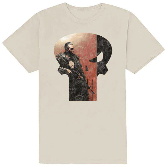 Marvel Comics - Punisher Skull Outline Character (T-Shirt) - Joco Records