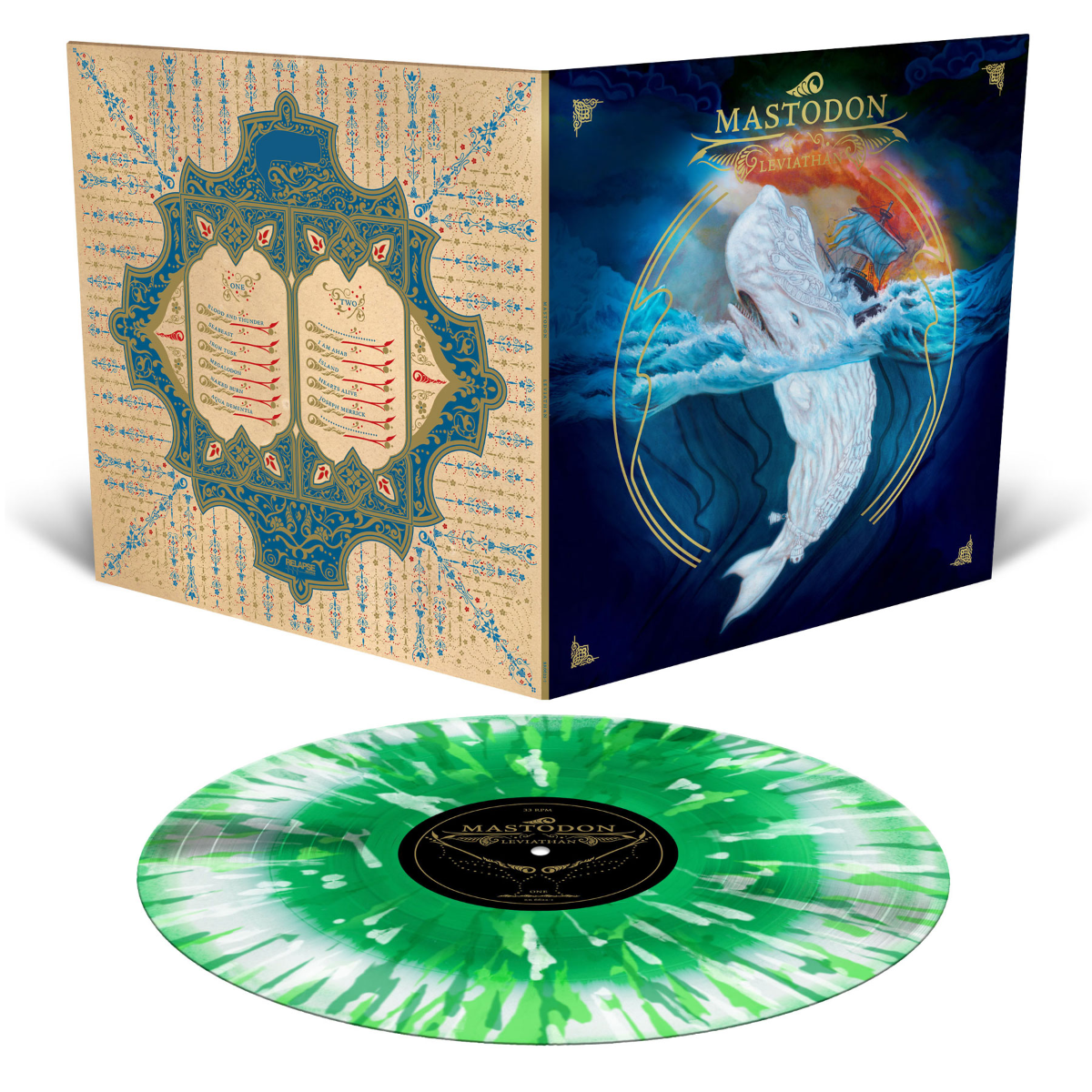 Mastodon - Leviathan: 20th Anniversary Edition (Color Vinyl, White, Green, Splatter) - Joco Records