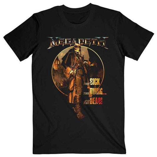 Megadeth - The Sick, The Dying ‚Ä¶ And The Dead Circle Album Art (T-Shirt) - Joco Records
