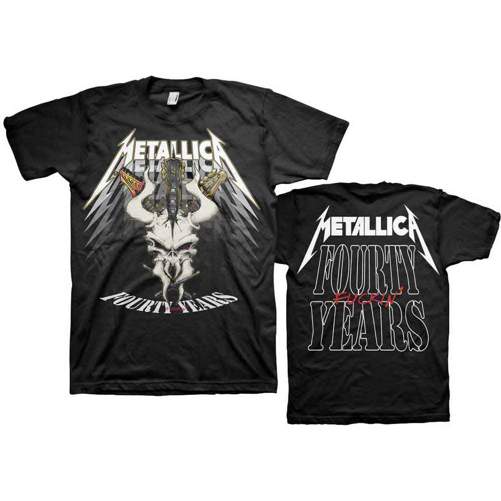Metallica - 40th Anniversary Forty Years (T-Shirt) - Joco Records