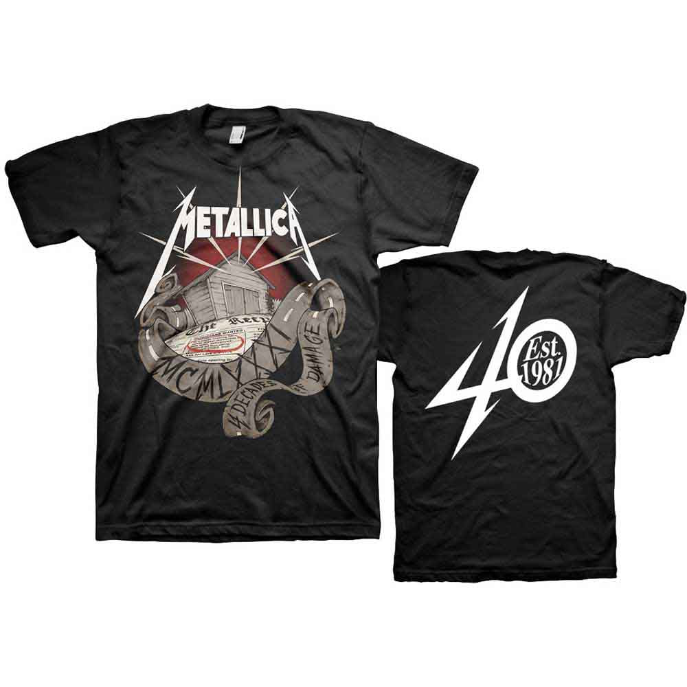 Metallica - 40th Anniversary Garage (T-Shirt) - Joco Records