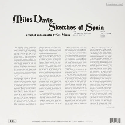 Miles Davis - Sketches Of Spain (Gatefold, 180 Gram) (LP) - Joco Records