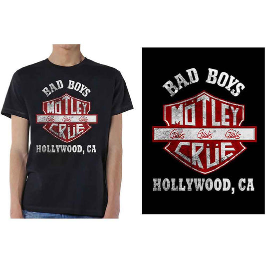 Motley Crue - Bad Boys Shield (T-Shirt) - Joco Records