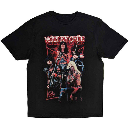 Motley Crue - Live Montage Red (T-Shirt) - Joco Records