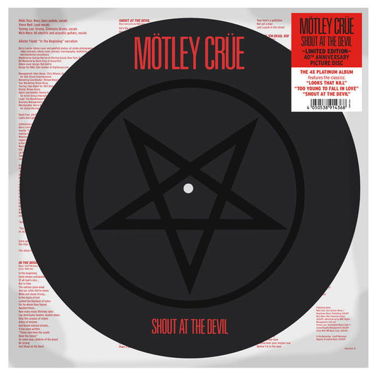 Motley Crue - Shout At The Devil (Limited Edition Picture Disc)  (Vinyl) - Joco Records