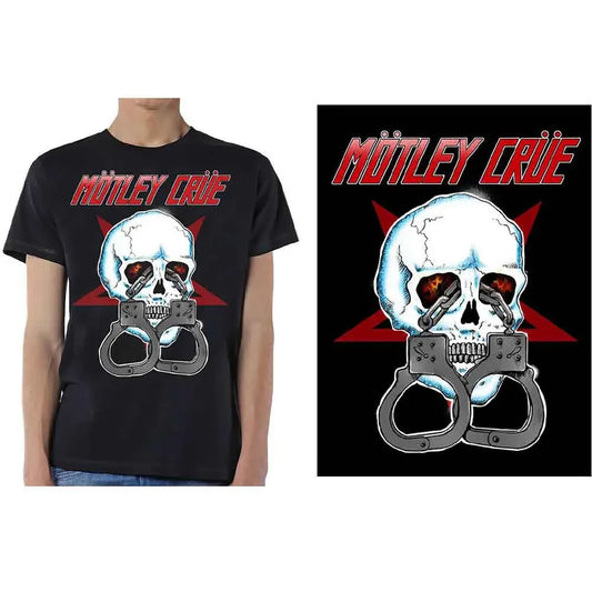 Motley Crue - Skull Cuffs 2 Shirt (T-Shirt) - Joco Records