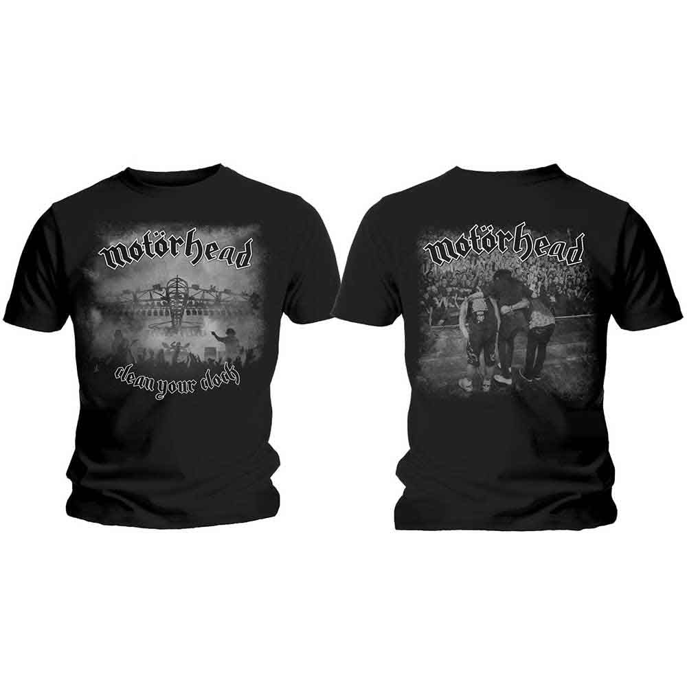 Motörhead - Clean Your Clock B&W Shirt (T-Shirt) - Joco Records