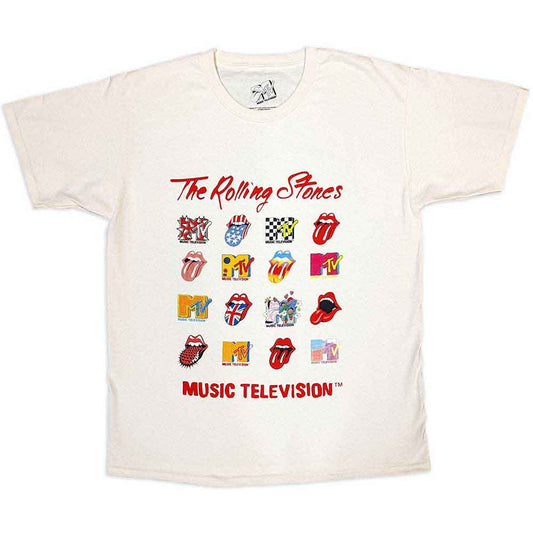 Mtv - Rolling Stones Logo Mashup (T-Shirt) - Joco Records