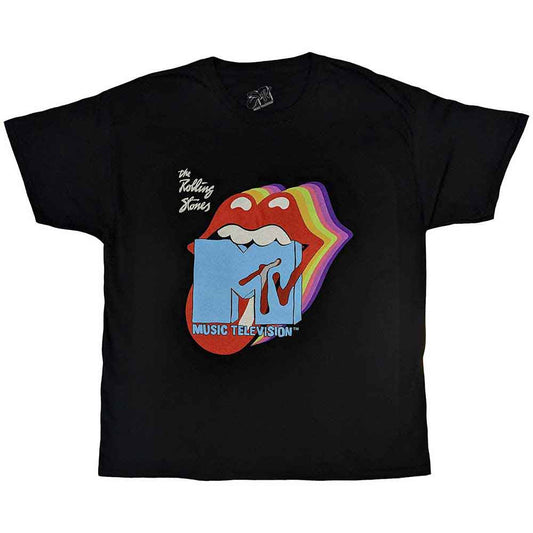Mtv - Rolling Stones Rainbow Shadow Tongue (T-Shirt) - Joco Records