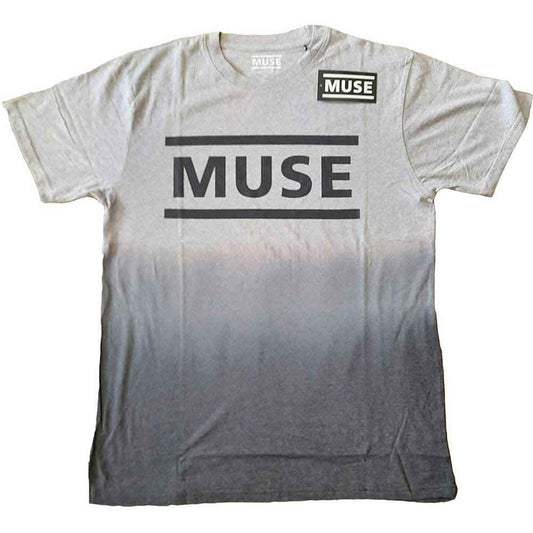 Muse - Logo - Grey Dip Dyed (T-Shirt) - Joco Records