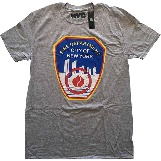 New York City - Fire Dept. Badge (T-Shirt) - Joco Records
