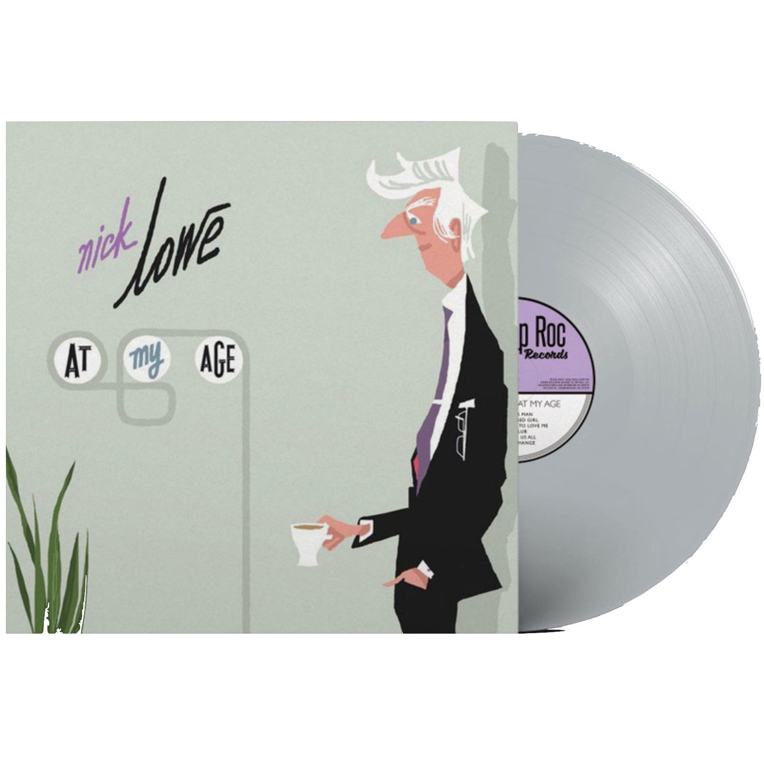 Nick Lowe - At My Age (15th Anniversary, Limited Edition, Silver Vinyl) (LP) - Joco Records