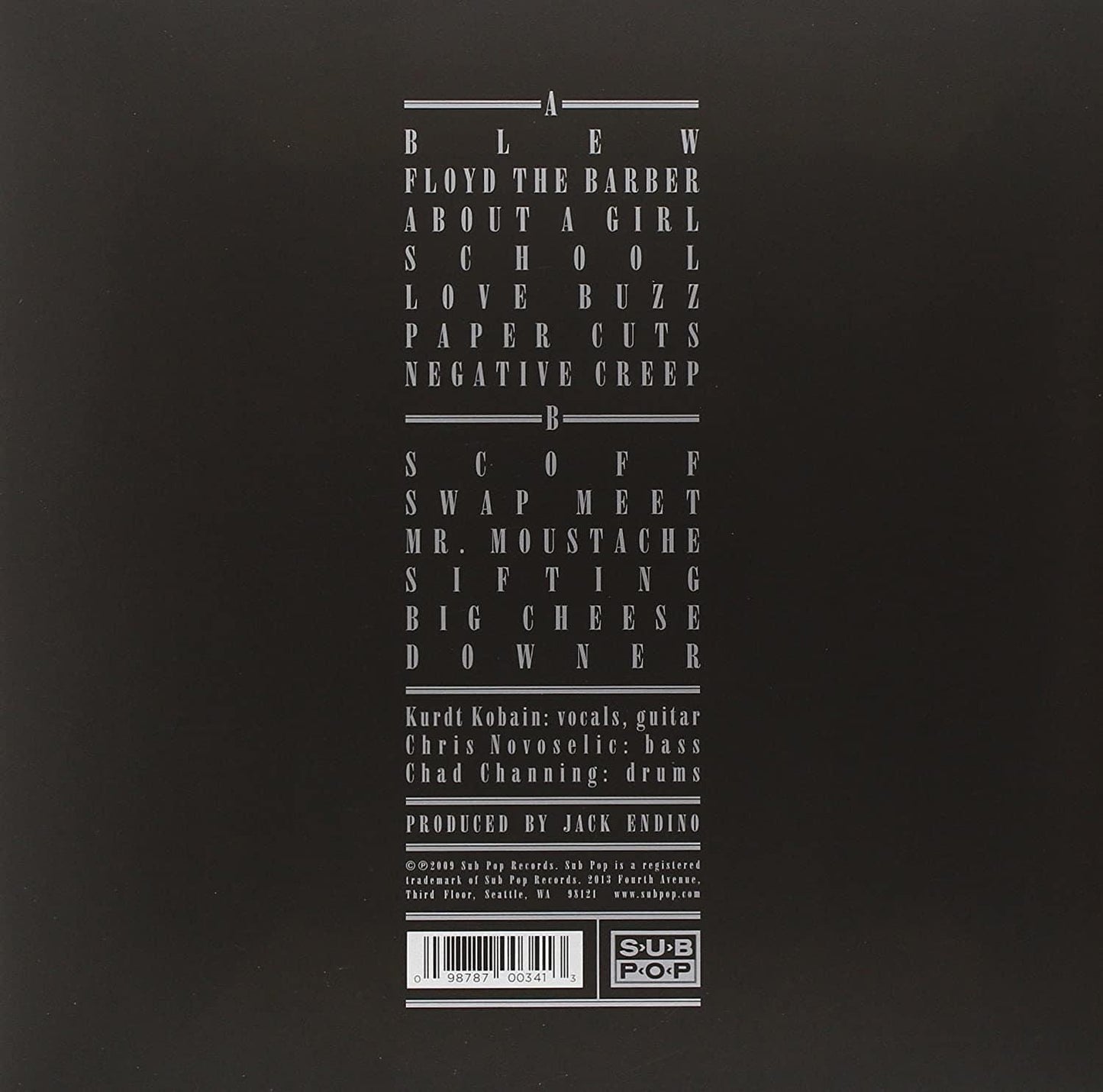 Nirvana - Bleach (Remastered) (LP) - Joco Records