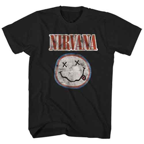 Nirvana - Distressed Logo (T-Shirt) - Joco Records