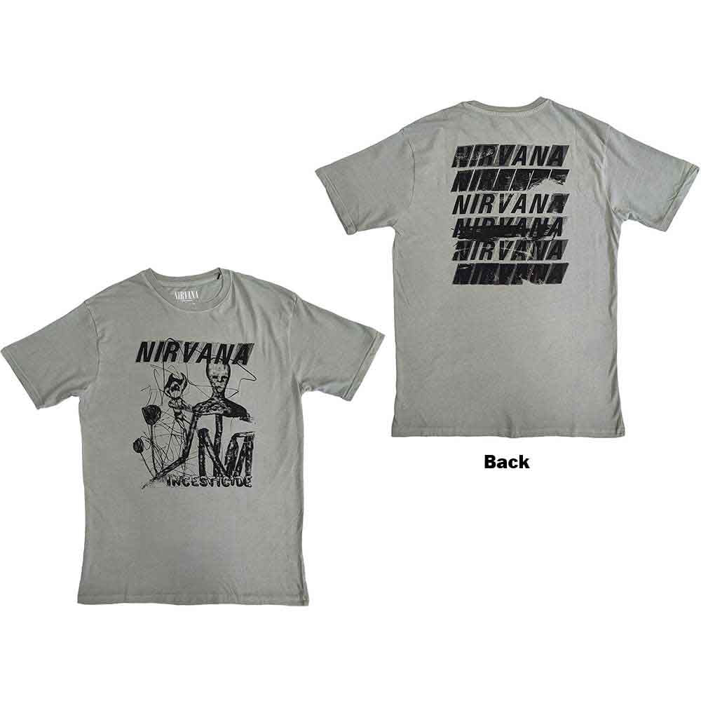 Nirvana - Incesticide Stacked Logo (T-Shirt) - Joco Records
