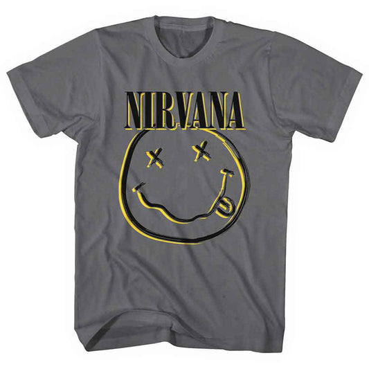 Nirvana - Inverse Happy Face (T-Shirt) - Joco Records