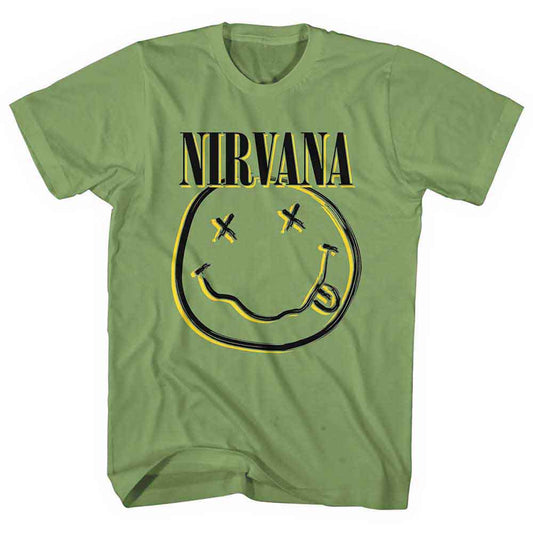Nirvana - Inverse Happy Face Tee (T-Shirt) - Joco Records