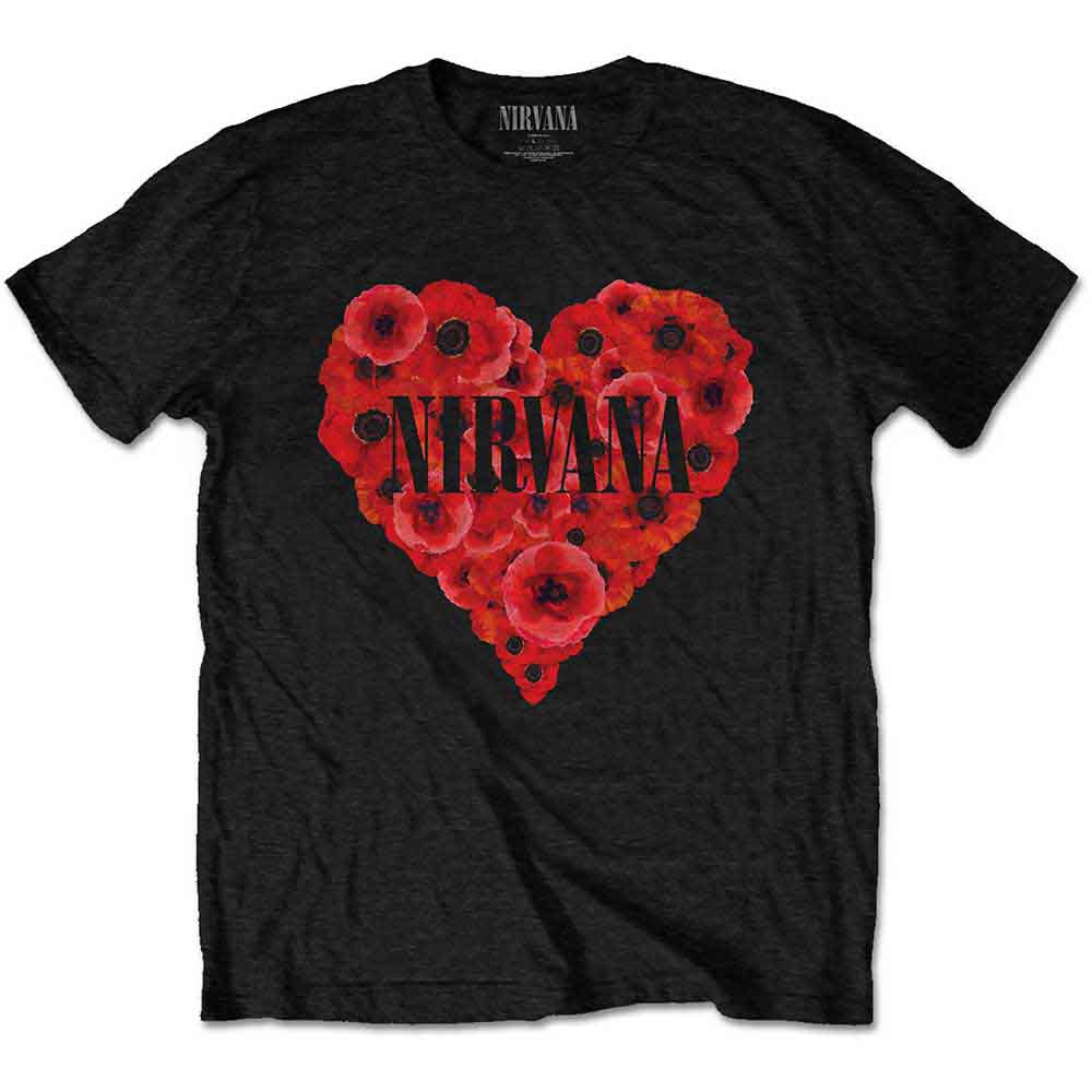 Nirvana - Poppy Heart (T-Shirt) - Joco Records