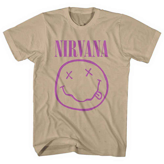 Nirvana - Purple Happy Face - Band Shirt (T-Shirt) - Joco Records