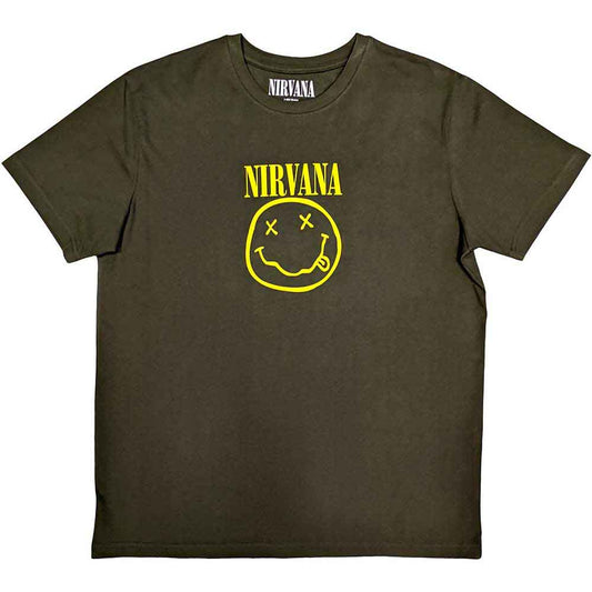 Nirvana - Yellow Happy Face - Tee (T-Shirt) - Joco Records