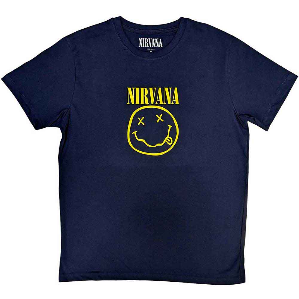 Nirvana - Yellow Happy Face Tee (T-Shirt) - Joco Records