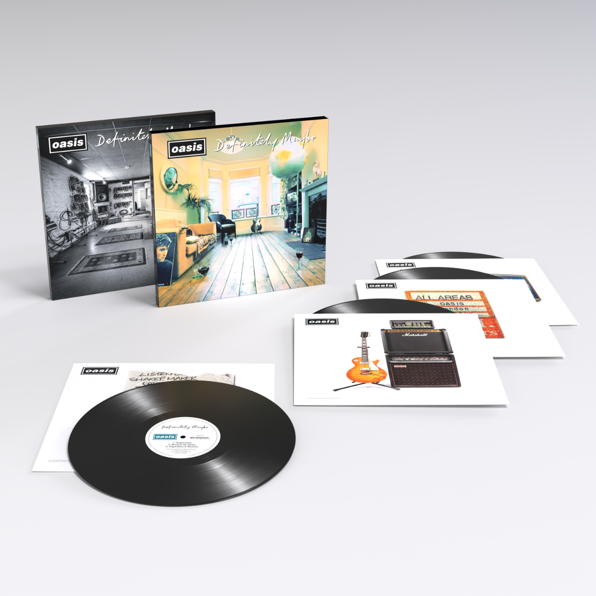 Oasis - Definitely Maybe : 30th Anniversary Edition (Bonus Tracks, New Artwork) (Box Set) (3 LP) - Joco Records