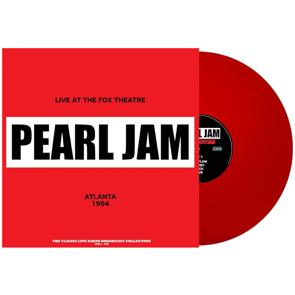 Pearl Jam - Live at the Fox Theatre, Atlanta 1994 (Import, Broadcast Recordings, Red Vinyl) (LP) - Joco Records