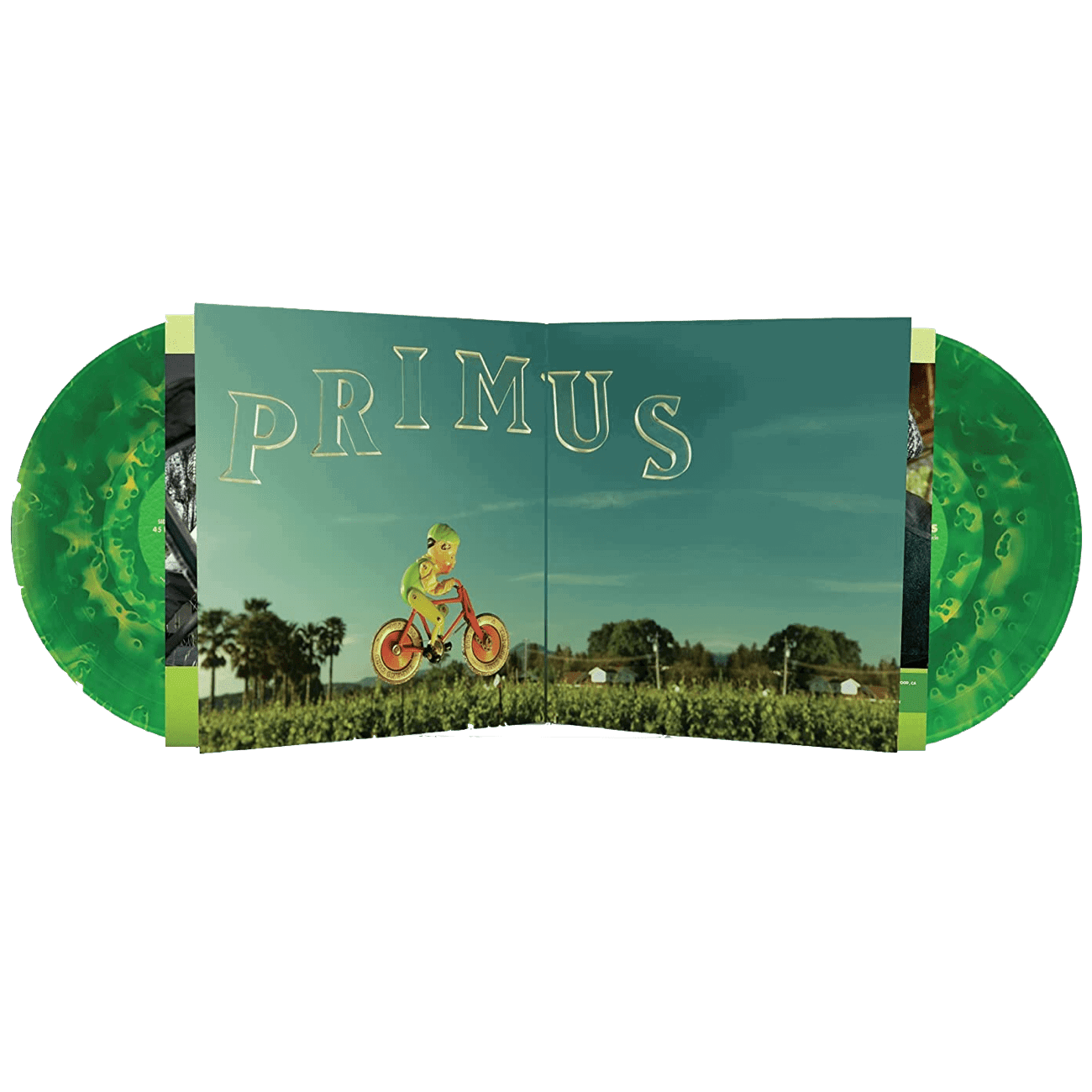 Primus - Green Naugahyde (10th Anniversary Deluxe Edition, Ghostly Green Vinyl) (2 LP) - Joco Records
