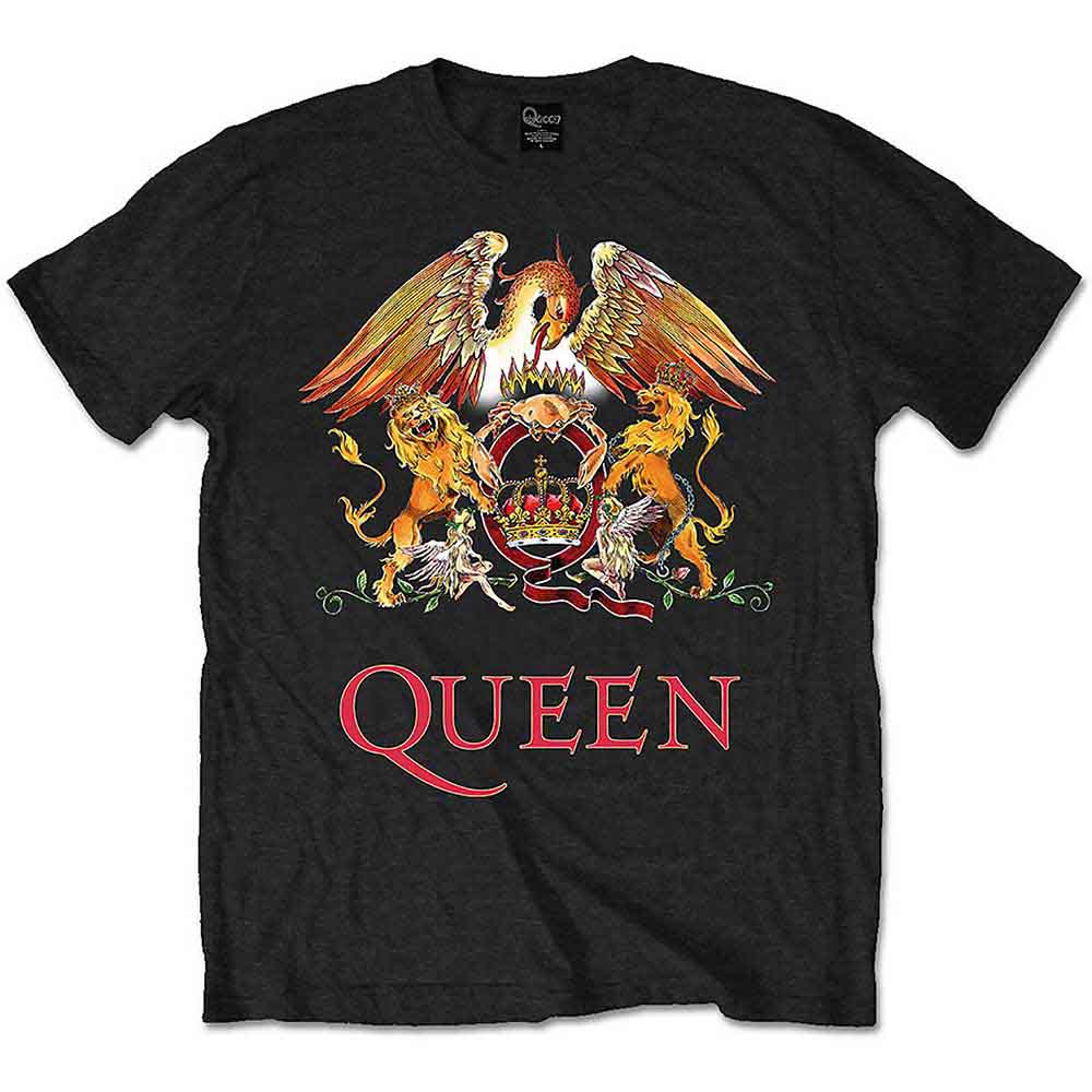 Queen - Classic Crest - Band Logo (T-Shirt) - Joco Records