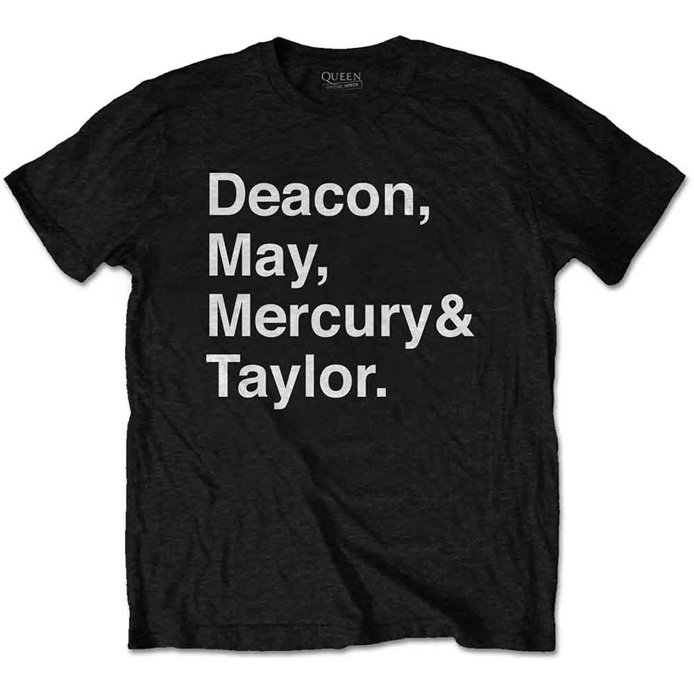 Queen - Helvetica Band (T-Shirt) - Joco Records