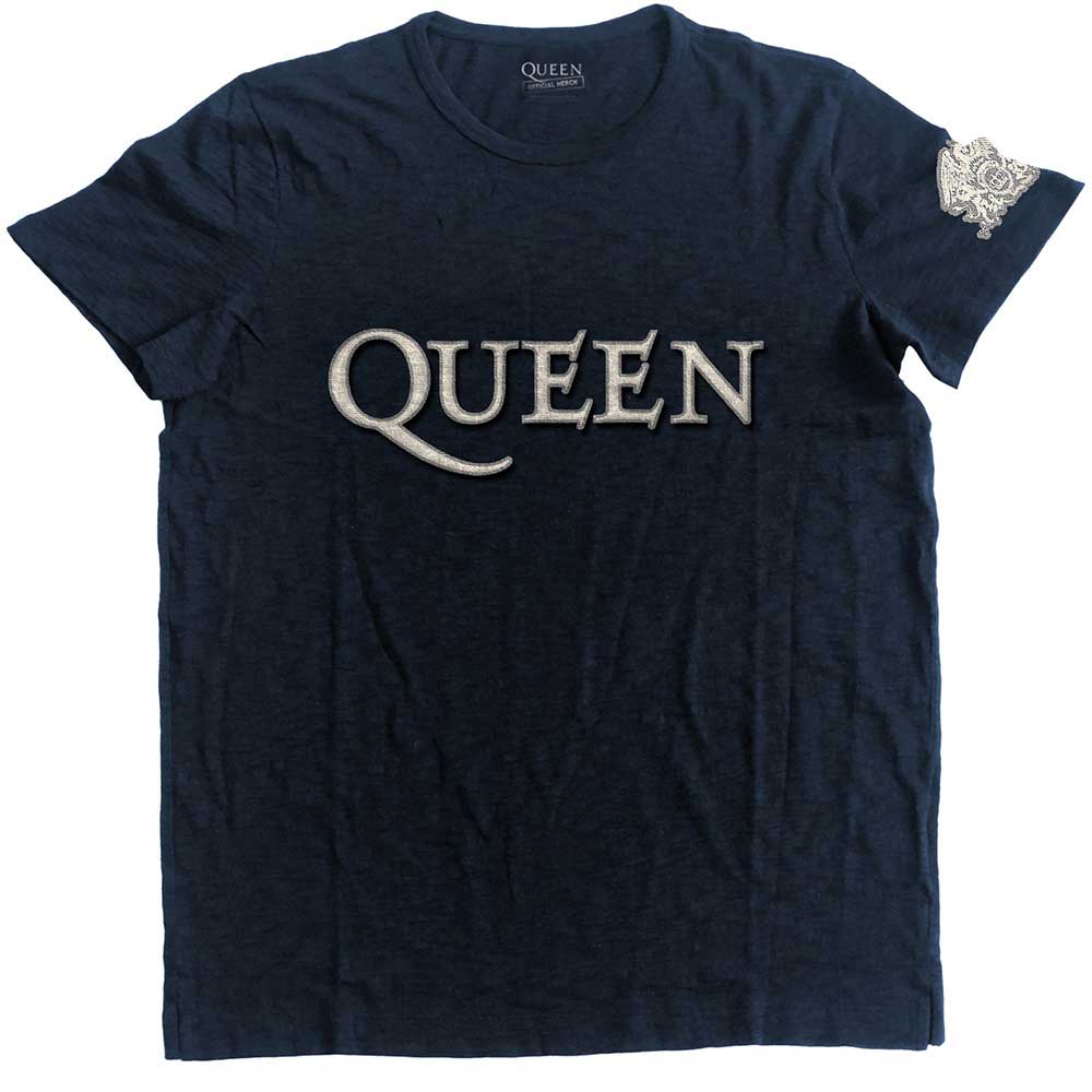 Queen - Logo & Crest (T-Shirt) - Joco Records