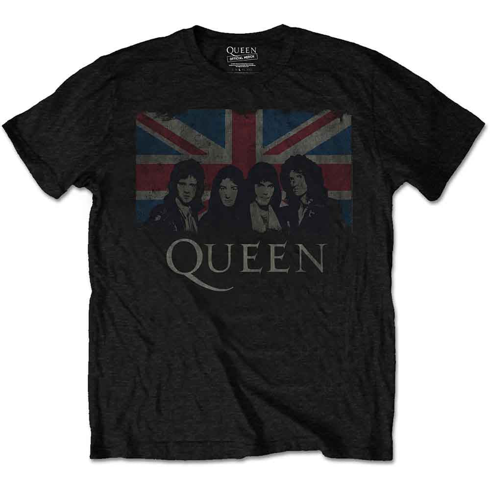 Queen - Vintage Union Jack (T-Shirt) - Joco Records