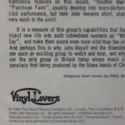 John Mayall & Eric Clapton – Blues Breakers (Import, Bonus Tracks, 180 Gram) (LP)