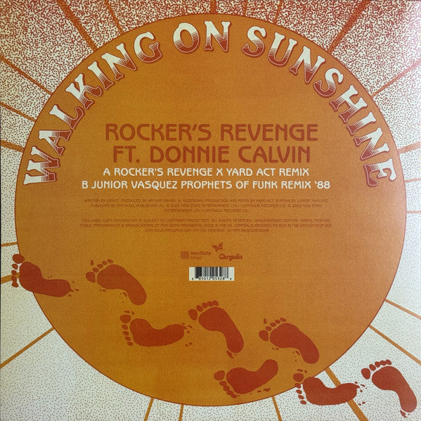 Rocker's Revenge Feat. Donnie Calvin - Walking On Sunshine (Remixes) (12" Vinyl)