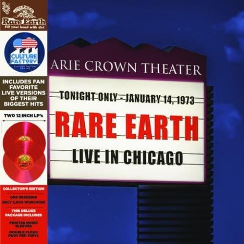 Rare Earth - Live in Chicago (Red Translucent Vinyl) (Color Vinyl, Red, Indie Exclusive) - Joco Records